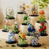 Blumen Steine Konstrukteur Set Mikro Bausteine Kinderspielzeug Erwachsener Partikel Baustein Mini Mädchen Geschenke Dekoration Haus