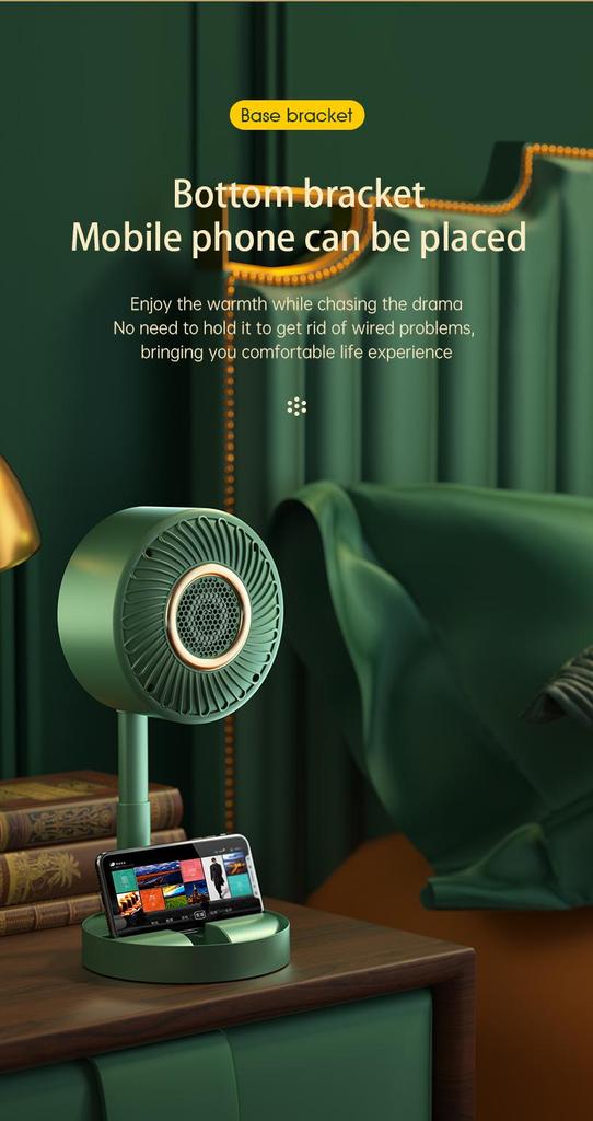 Electric Heater Fan Fast Heating Space Heater Fan Portable Household Electric Heater Home Appliance for Bedroom Heating