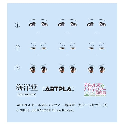 Kaiyodo ARTPLA Girls & Panzer Final Chapter Garage Set [B] 1/24 Scale Unpainted Plastic Model Kit