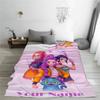 Personalized Name K-Pop Demon Hunters Huntrix Flannel Blankets Travel Bedroom Sofa Bithday Gifts For Kids Soft Throw Blanket