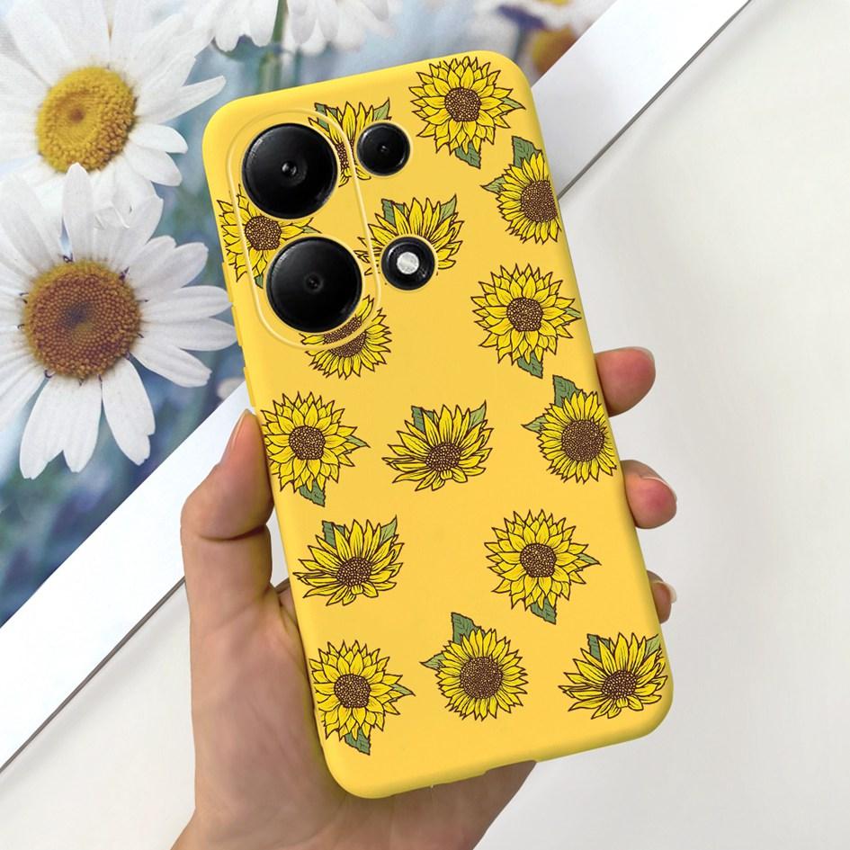 For Xiaomi Redmi Note 13 Pro 4G 2024 Case Cute Love Heart Cactus Soft Matte TPU Cover For Xiaomi Poco M6 Pro 4G Note13 Pro Coque