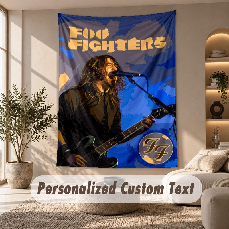 Wall Hanging Tapestry Art Cloth Bedroom Room Background DecorFoo Fighters