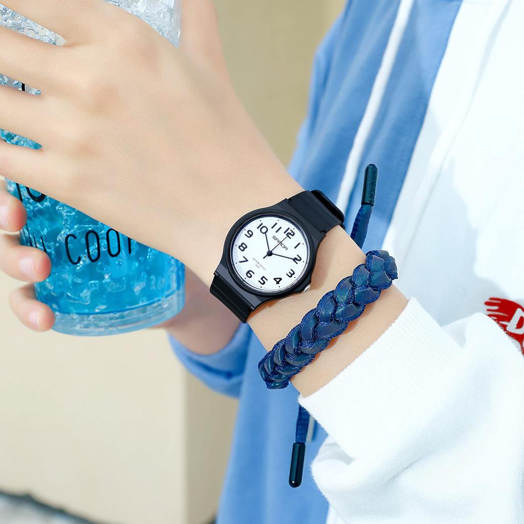 RORIOS Analog Watch for Men and Women, Simple, Waterproof, Stylish Quartz Movement, Popular with Students, Men and Women, Perfect for Exams, Casual,