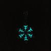 New Product Winter Rotating Snowflake Luminous Dripping Oil Pendant Trendy Cool Versatile Jewelry Accessories