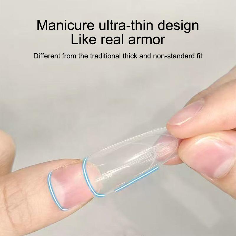 60 Adet Sandviç Tırnak Kalıpları Hızlı Tırnak Uzatma İçin Tırnak Kalıbı Başlangıç Seviyesi Profesyoneller Kadınlar İçin Plastik Tırnak Kalıbı Aletleri