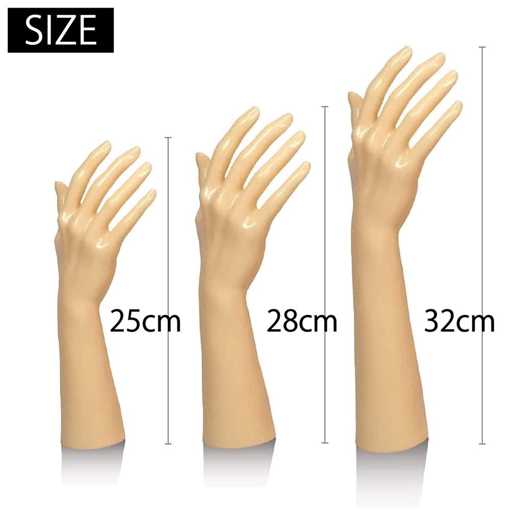 Hand Mannequin, 32cm, Large, Right Hand, Female (Yellowish Pale Orange)
