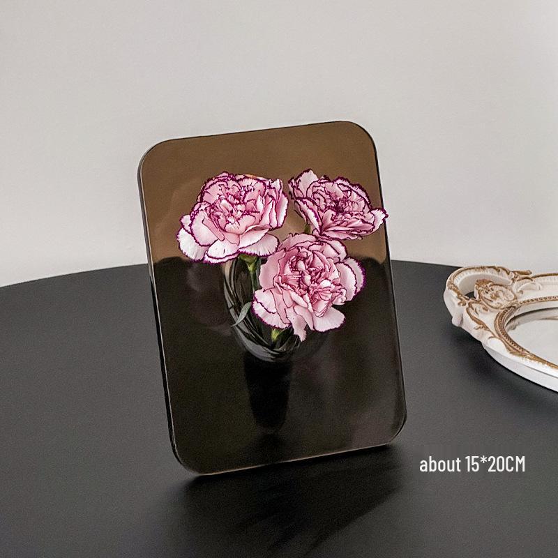 Luxury Glass Vase and Frame: Stylish Office and Living Room Decor for Hydroponic Flower Arrangements