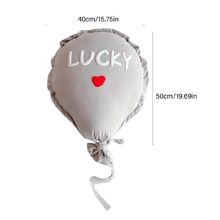 Playful Balloon Plush Pillow, Soft Polyester Throw Pillow for Kids Room and Living Area