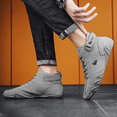 Men Casual Sneakers 2024 New In Ankle Boots Lace Up Males Shoes Fashion High Quality Loafers Men Luxury Casual Shoes Mocasines