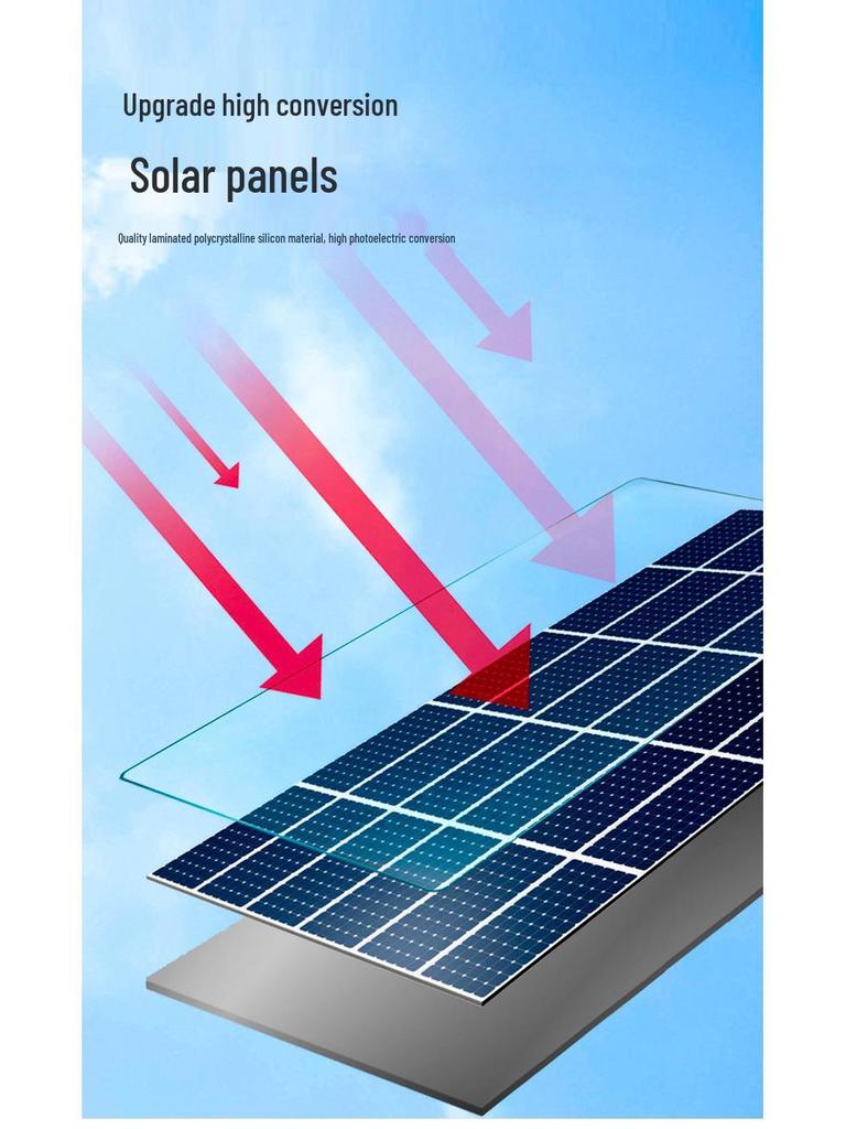 High-Power LED Solar Street Light for Rural Roads and Outdoor Courtyards