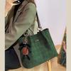 Cute Pendant Tote Bag designed for Women Big Capacity Trendy College Appearance Style Commuting Shoulder Bag Durable Material