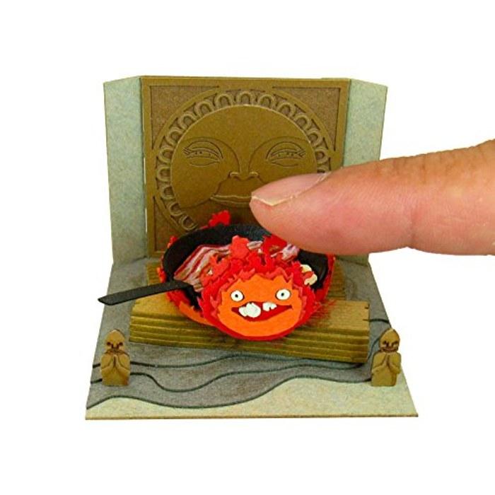Sankei Studio Ghibli Mini Howl's Moving Castle Calcifer & Bacon Egg Papercraft Model MP07-33.