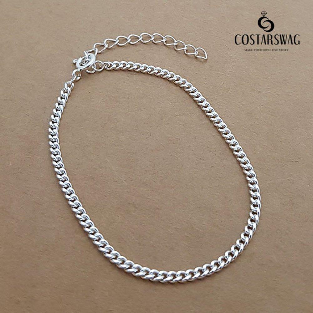 Genuine 925 silver antique chain silver bracelet