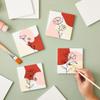 12pcs 4 Inch Square Ceramic Tiles for Crafts with Cork Backing Pads, Unglazed White DIY Coasters for Painting