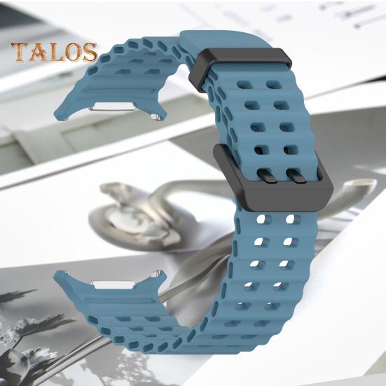 Silicone Watch Band Wear Resistant Adjustable Waterproof Quick Release Sport Breathable Strap Wristband for SamsungGalaxy Watch 7 Ultra