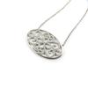 Les Trésors De Lily [L7422] - White 'Sissi' Silver Necklace