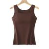 Women's Slim Fit Reversible German Velvet Vest with Chest Pad - Autumn/Winter Base Layer