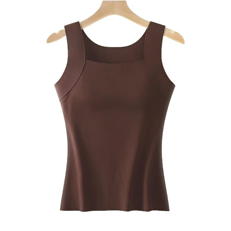 Women's Slim Fit Reversible German Velvet Vest with Chest Pad - Autumn/Winter Base Layer