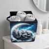 The Elephant on The Moon 5D Diamond Painting Storage Basket Full Round Drill Mosaic Diamond Embroidery Cross Stitch Kits Home Decor Home Decor
