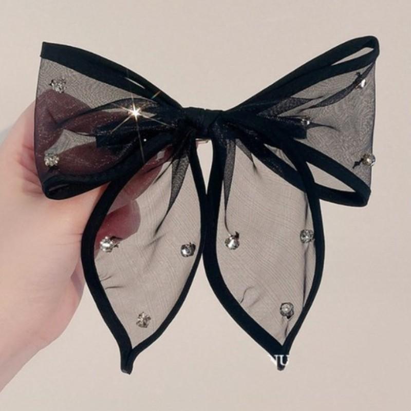 1Pc nowa koreańska modna kokarda szpilka do włosów jednokolorowe eleganckie spinki do włosów nakrycia głowy dziewczyny akcesoria do włosów dla dzieci