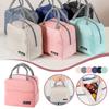 Lunch Bag Oxford Cloth Lunch Bag Insulated Lunch Box Bag with Leakproof Aluminium Foil Lining Mouth with Zipper