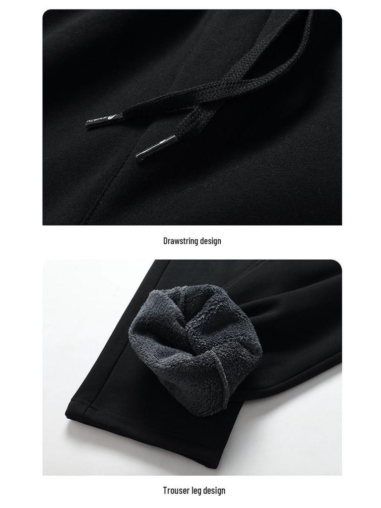 Men's and Women's Fleece Sweatpants - Thickened, Loose-Fit Casual Pants for Autumn and Winter