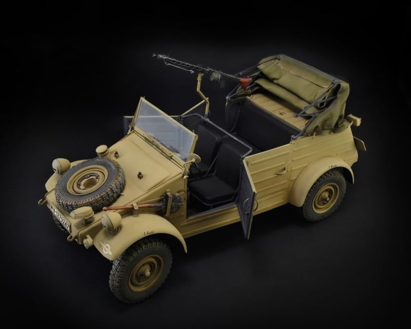 Platz Italeri Scale WWII German Kubelwagen Type 82 Plastic Model Kit IT7405 1/9 (Combat Vehicle)