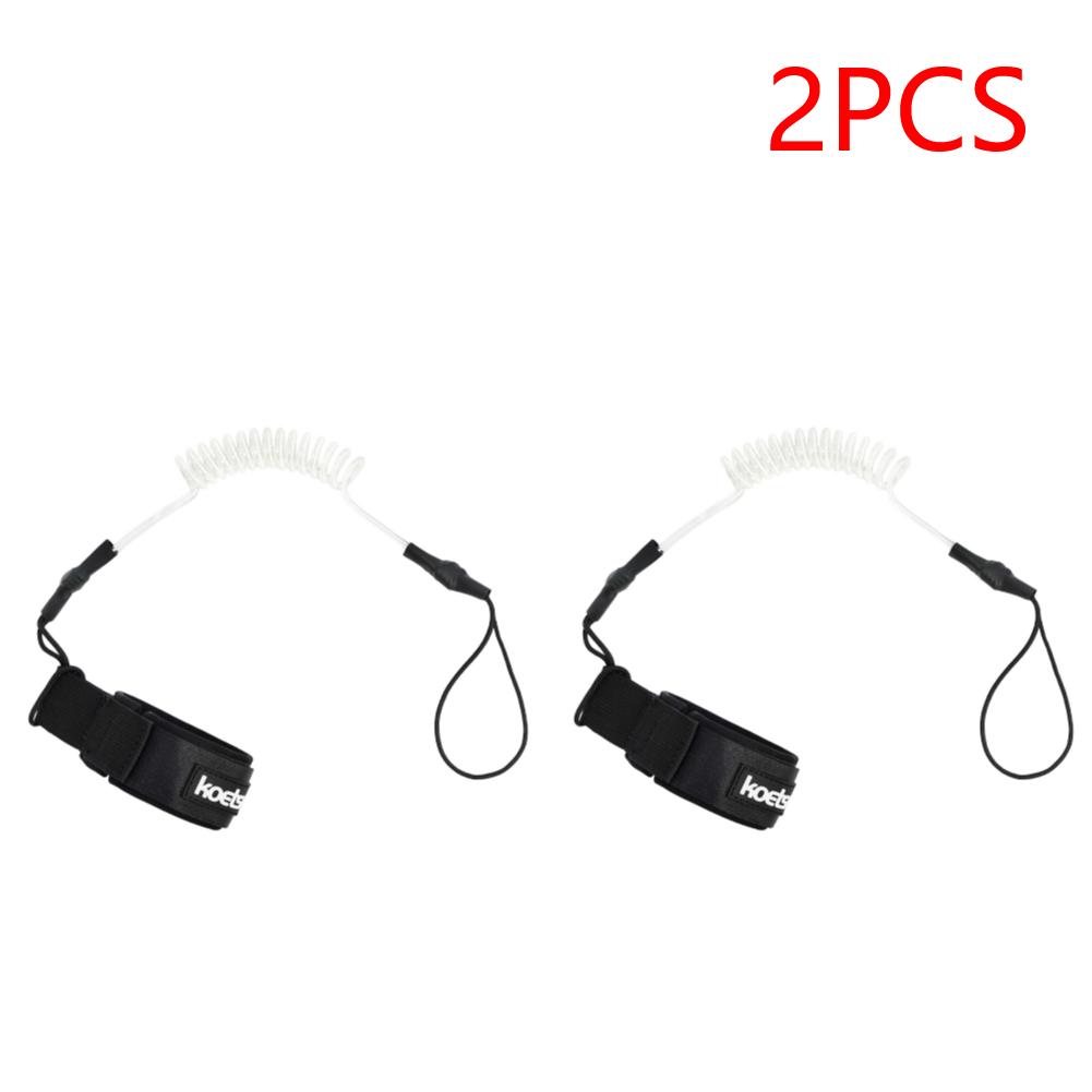 Coiled Bodyboarding Leash TPU Material Strong Cord Stand UP Paddle Board Leg Rope Stretchable for Fishing Tools Rods Strap