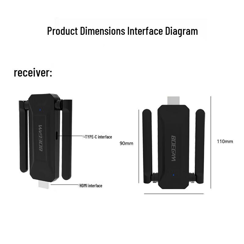Baojiang XS5 Wireless HD Screen Projector (CN Version)