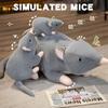 32 cm Neue Mini-weiche Plüsch-Simulation Maus Plushie Puppe Gefüllte Ratte Plüsch Tier Spielzeug Maskottchen Peluche Maus Puppe für Haustier