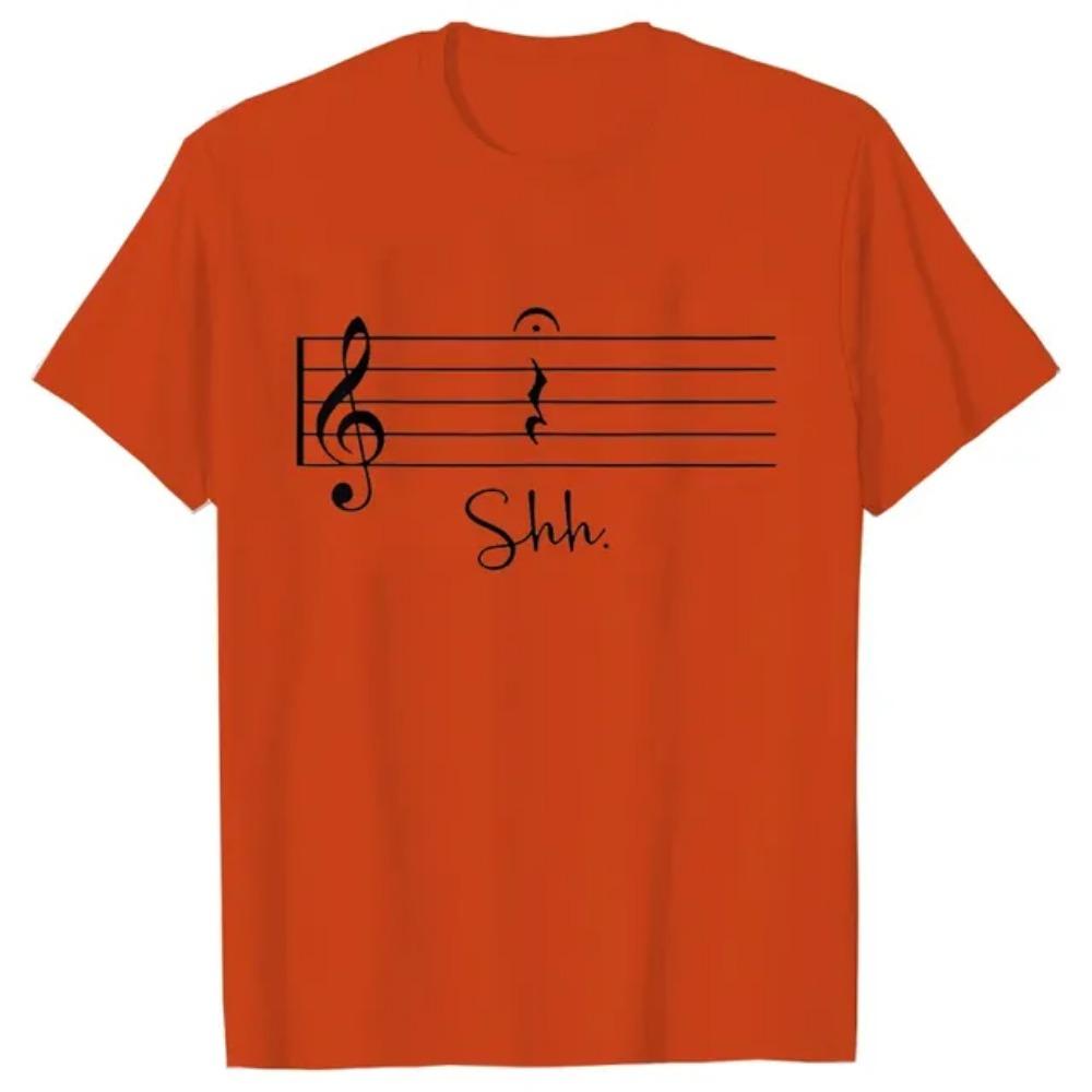 Music Notes Men T Shirts Funny Graphic 3d Print Tops Streetwear Short Sleeve Tees Oversized Harajuku Music Lover T-shirt Mens Clothing