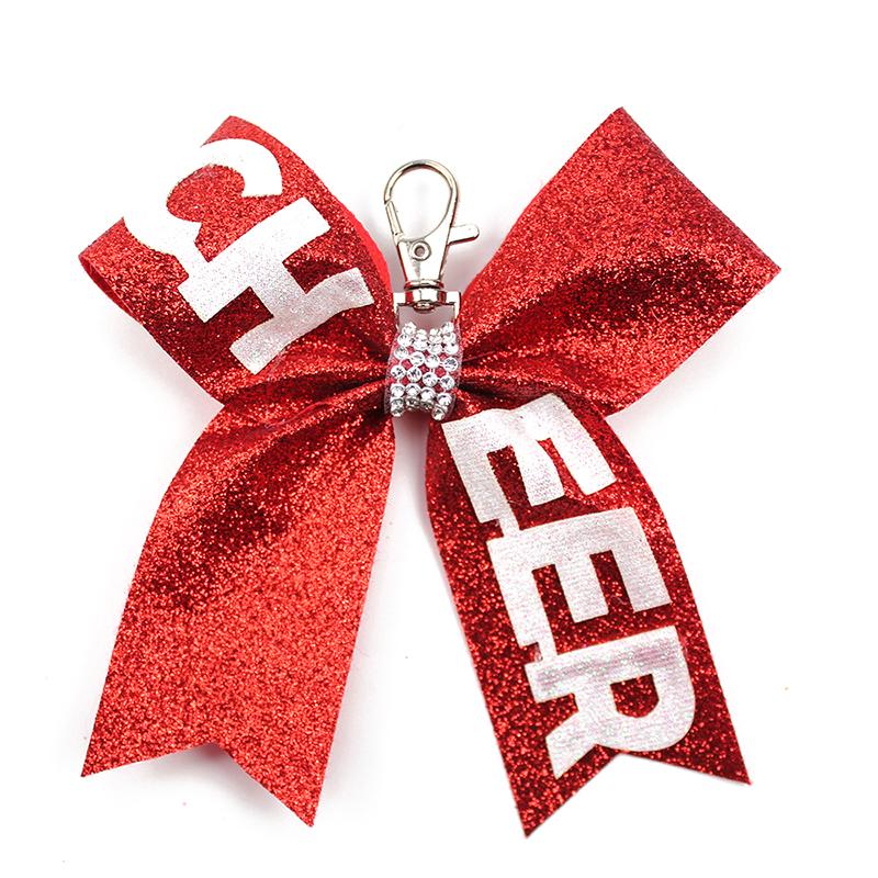 Creative Fashion Cheerleader Keyrings With Glitters Designs Unique Keyrings Exquisite Backpack Decoration Accessories Gifts