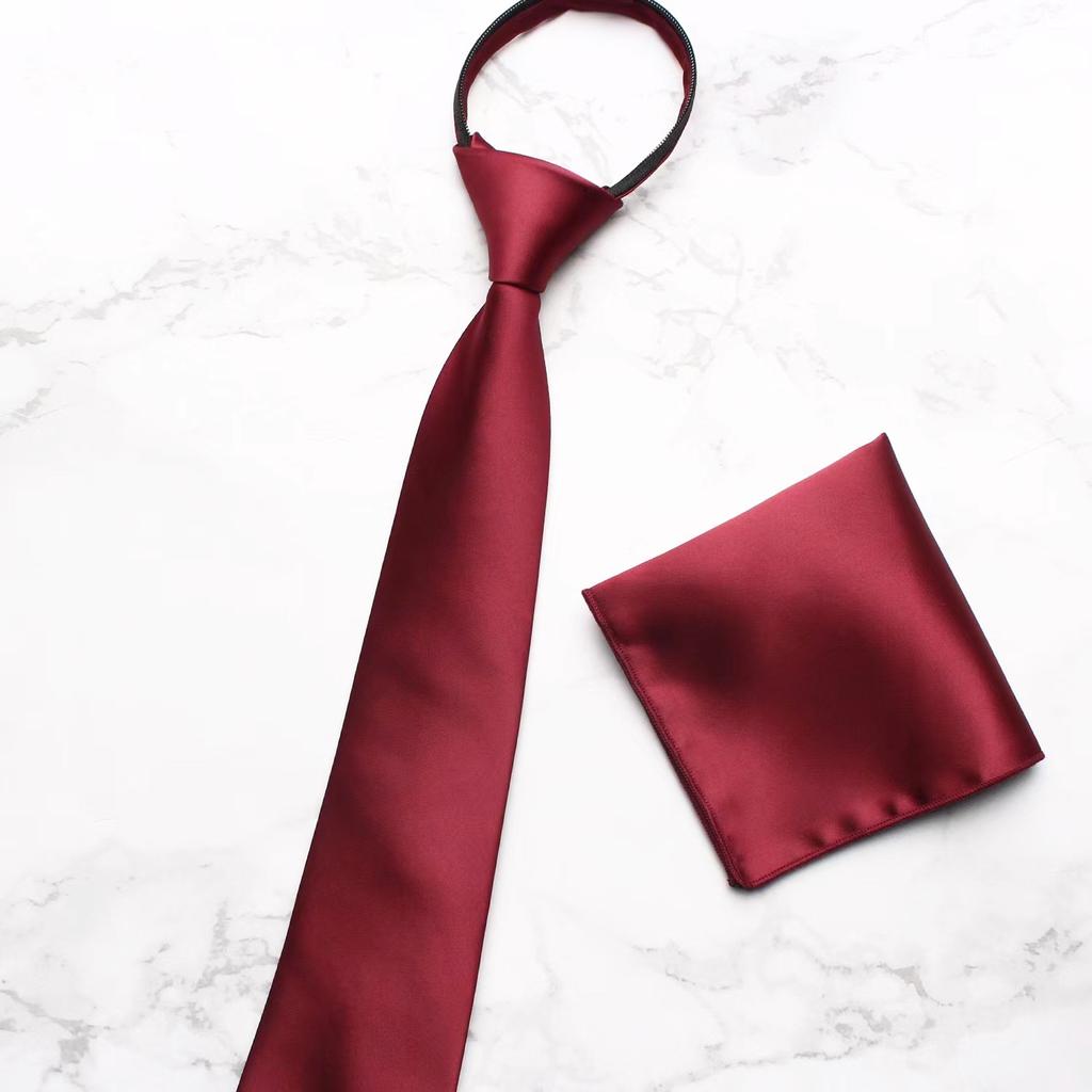 Men'S Polyester Yarn-Dyed Casual Tie, Wedding Groom'S Formal Tie 7.5Cm Tie Men'S