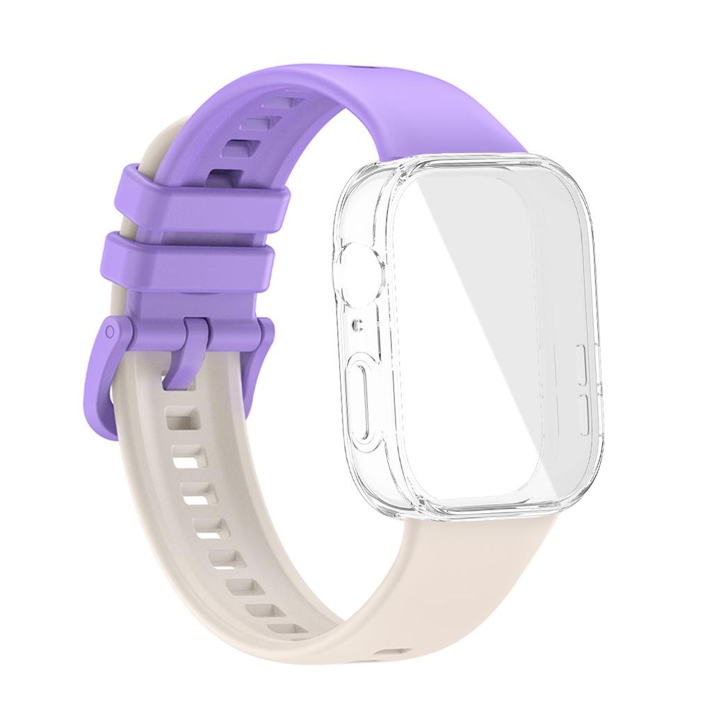 Für Huawei Watch Fit 3 Armband Weiches Silikon Sportuhrband + TPU Weiche Hülle Atmungsaktives Smartwatch Armband Für Huawei Fit3 Correa