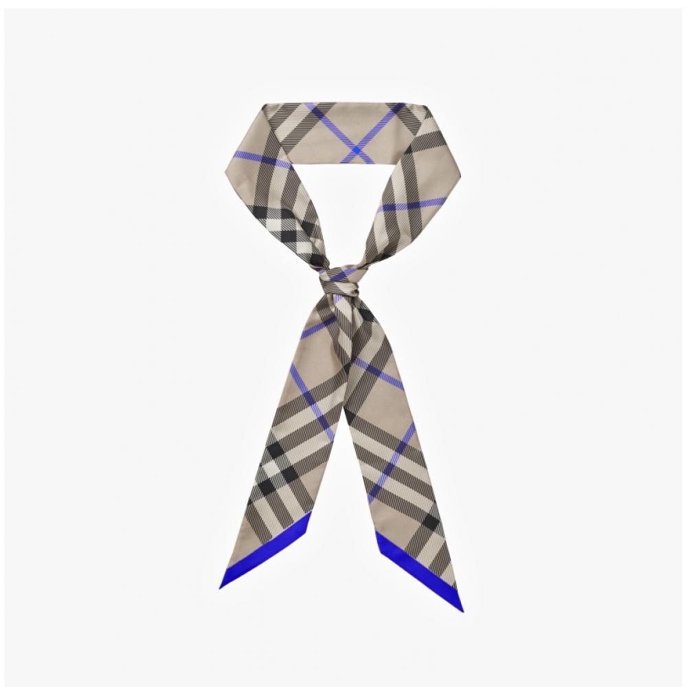 Burberry 8088138 A3888 Check Twily Silk Scarf