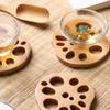 Dining Decor Wooden Coasters Anti-scald Mat Lotus Root Slice Wood Pads Coffee Mug Pad Tea Cup Mats