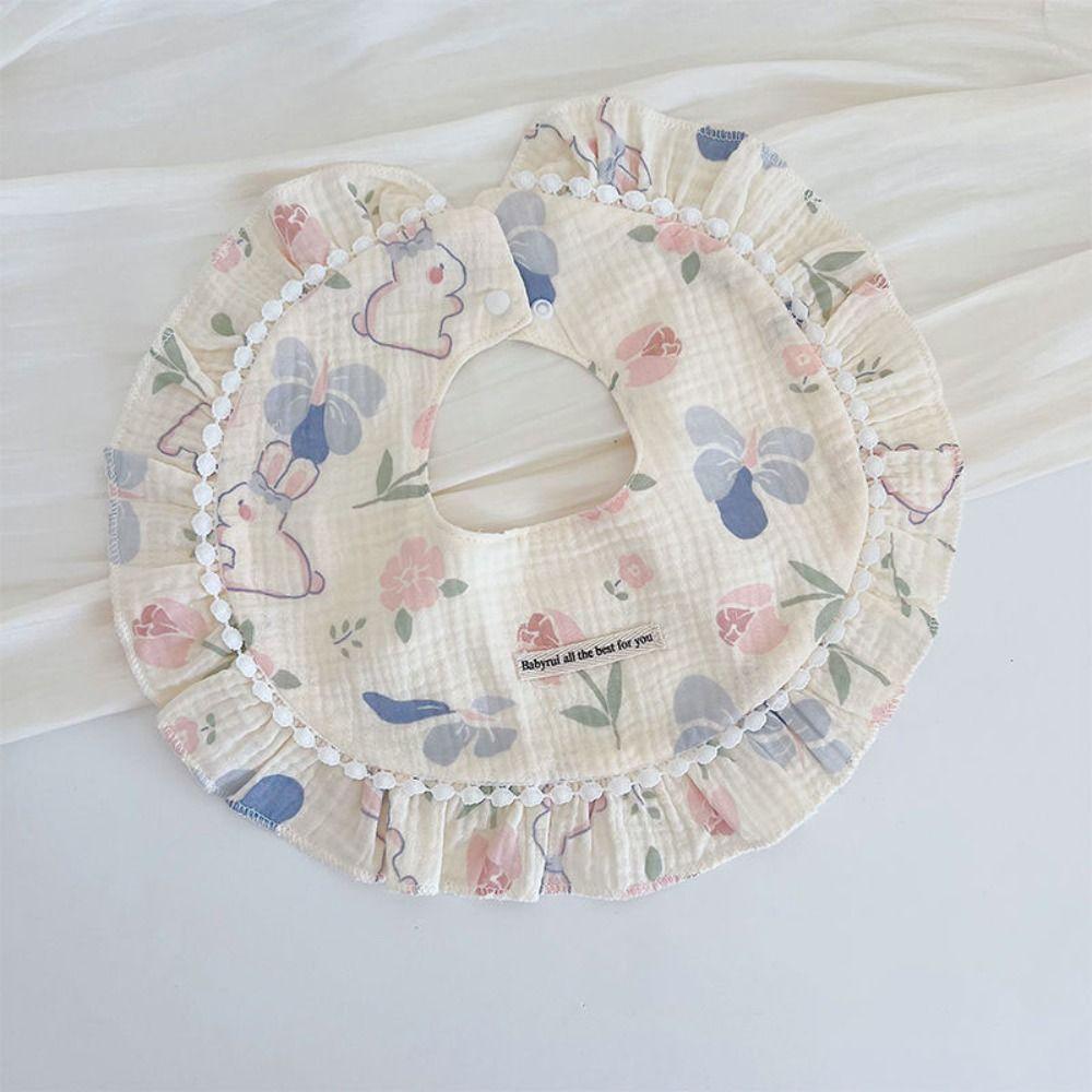 Feeding Baby Cotton Bibs Princess Saliva Towel Cloths Baby Drooling Bibs  Neck Wear Accessories