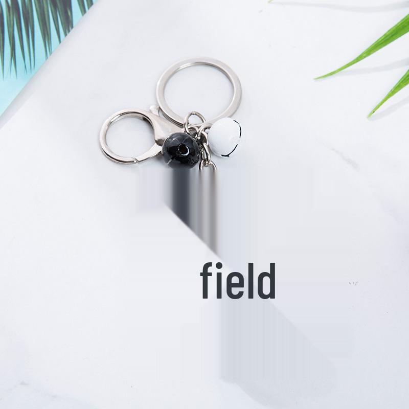 Creative 3D Cute Soft Rubber Cat Paw Keychain with Bell - Car Pendant Ring 