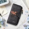 Vintage Pegasus Long Wallet Fashion Multi Slot Card Holder Portable Daily Use Purse