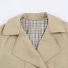 European and American style, new women's clothing, fashionable, versatile, adjustable waist short trench coat 631804
