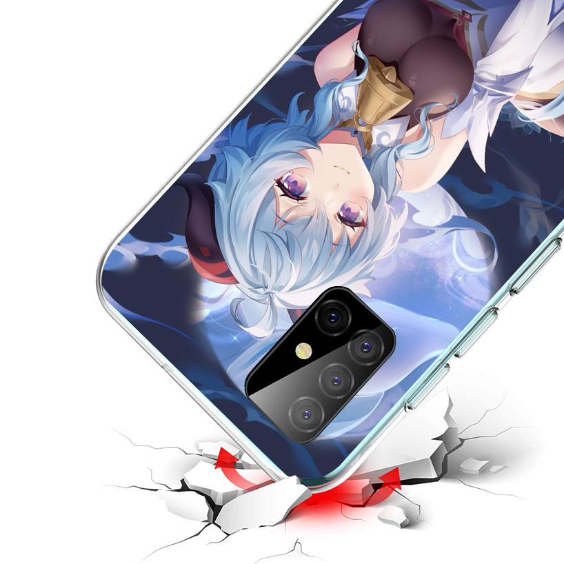 Genshin Impact Ganyu Phone Case for Samsung Galaxy A52 A51 A50S A12 A22 A32 A72 A10S A30S A31 A71 Note 20 Ultra 10 Plus S10 Gala