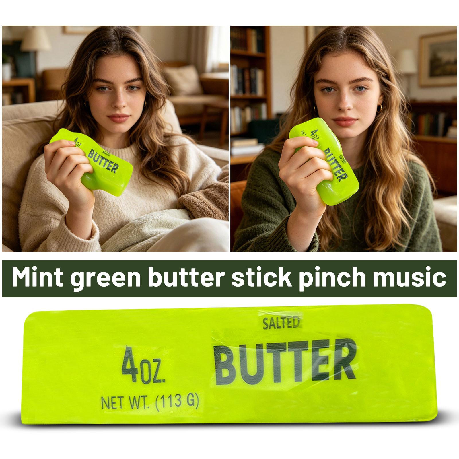 

Soft Squeeze Toy Butter Stick Shape 13 5cm Stress Relief Sensory Fidget Toy Slow Rising PU Foam Squishy Item One Size зелёный
