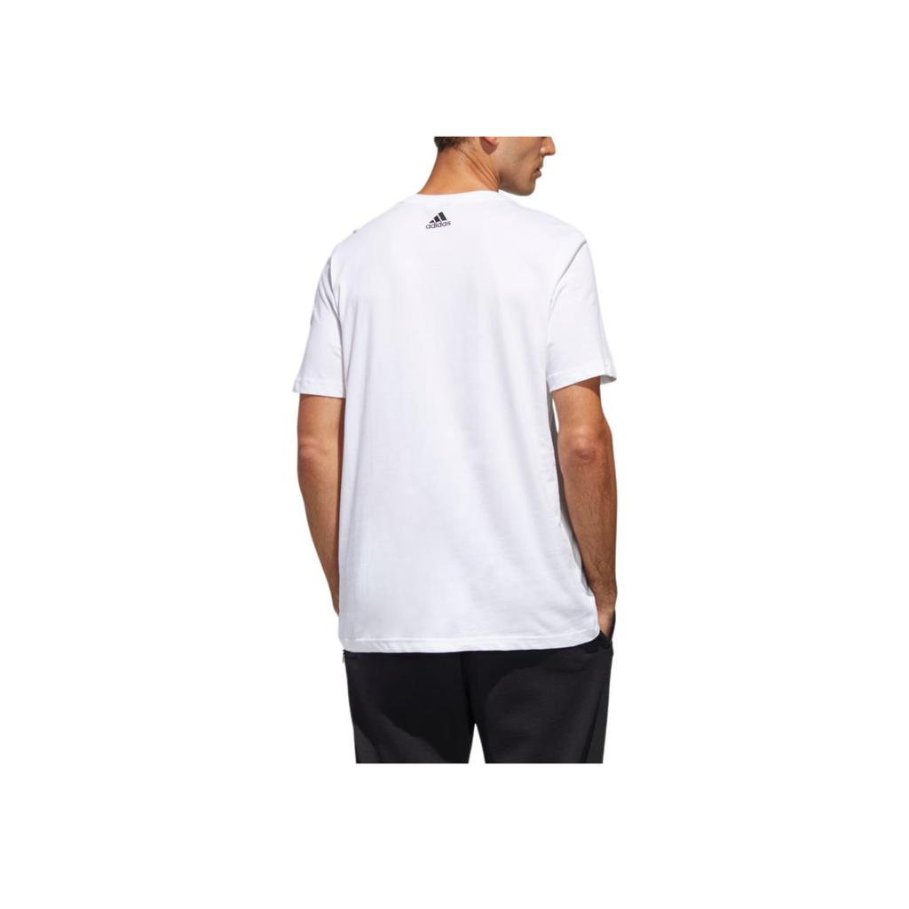 Adidas MH GFX T BOS Casual Sports Short Sleeve T-shirt Men Tops White GH4420