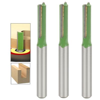 3PCs Double Edged Flush Trim Woodworking Milling Cutter Router Bit Hardware Part 6 X 6 X 20mm