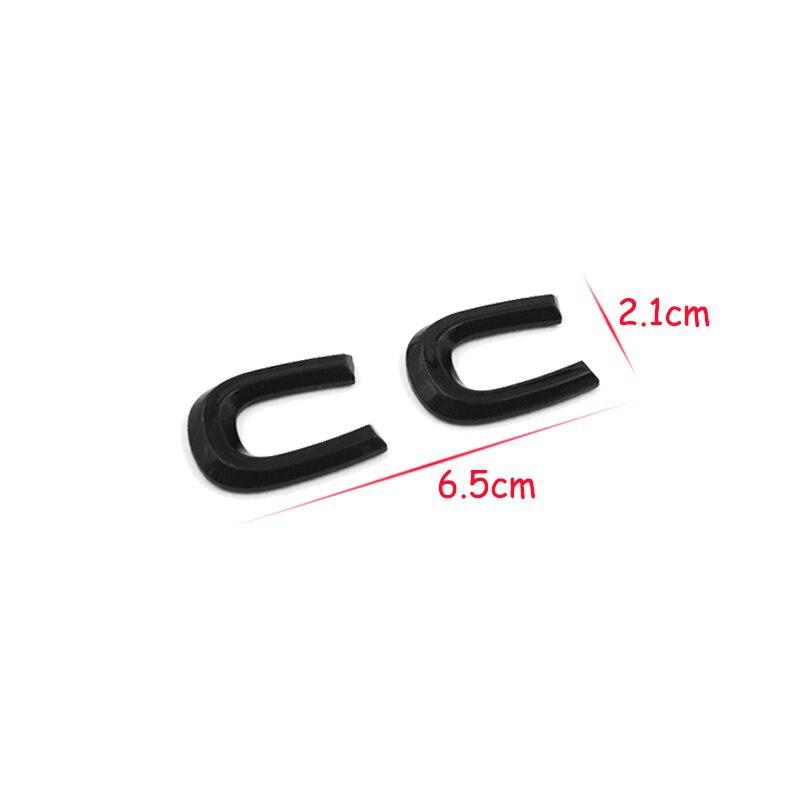 Adesivo Emblema Lettere Posteriori Bagagliaio Auto 3D Per Logo CC