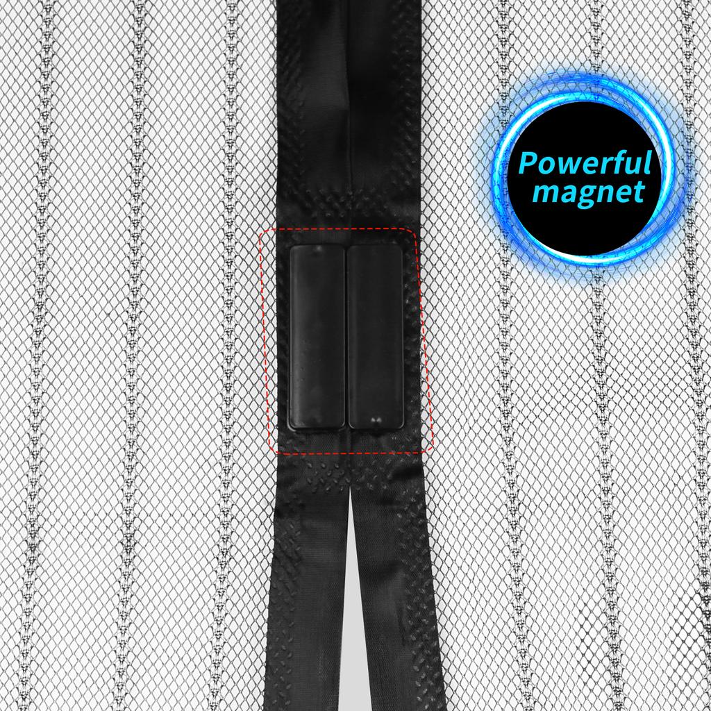 Magnetic Screen Curtains Door Mosquito Net Automatic Closing Side Door Invisible Net for Summer Living Room Kitchen Indoor