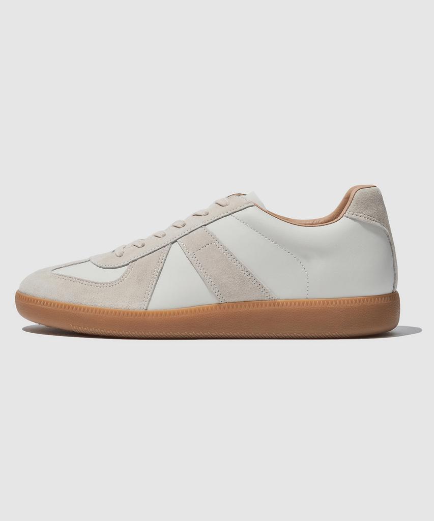 Daonato German Military Pigskin Sneakers+5Cm (White)