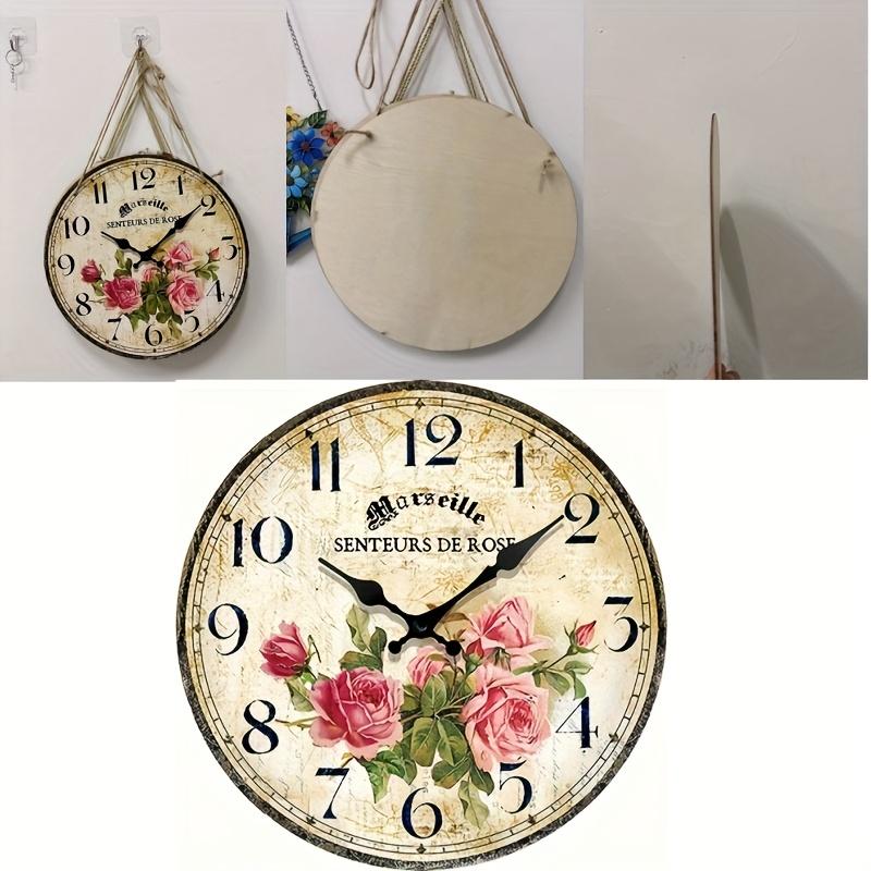 Produkt geeignet für 11 Programme, Dekorative Hängeuhr in Antikrosa, Sehr geeignet für Heimdekoration und Geschenkzubehör zum Muttertag