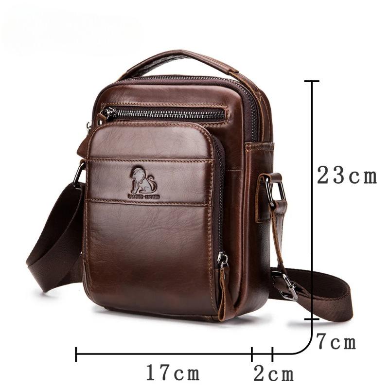 Genuine Leather Men Messenger Bag Male Small Man Fashion Crossbody Shoulder Bags Men's Travel New Handbags