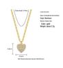 Heart Series 18K Gold-Plated Titanium Steel Necklace - Elegant, Colorfast, Simple & Chic Clavicle Chain